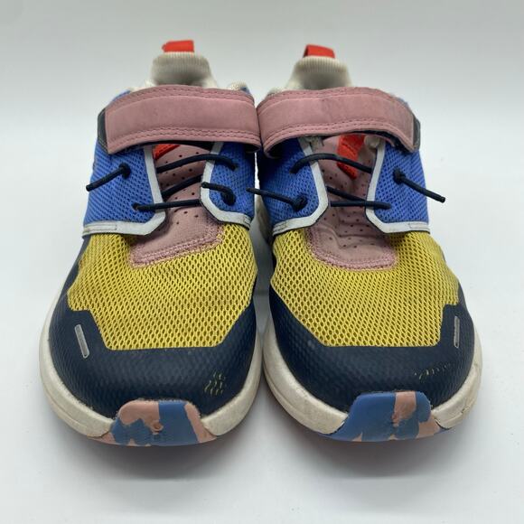 On Cloud Girls size K12 Ultramarine Colorful Cloudtec Velcro Shoes Sneakers - Picture 2 of 8